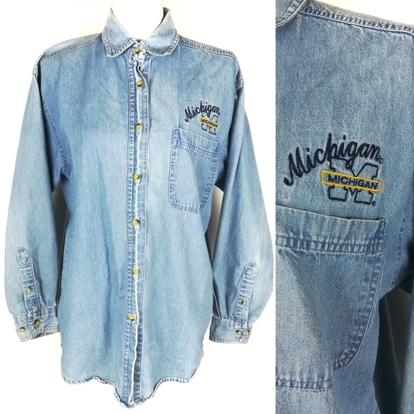 Faded Gear Jackets & Blazers - * Faded Gear jean jacket women's PP vntg Michigan
